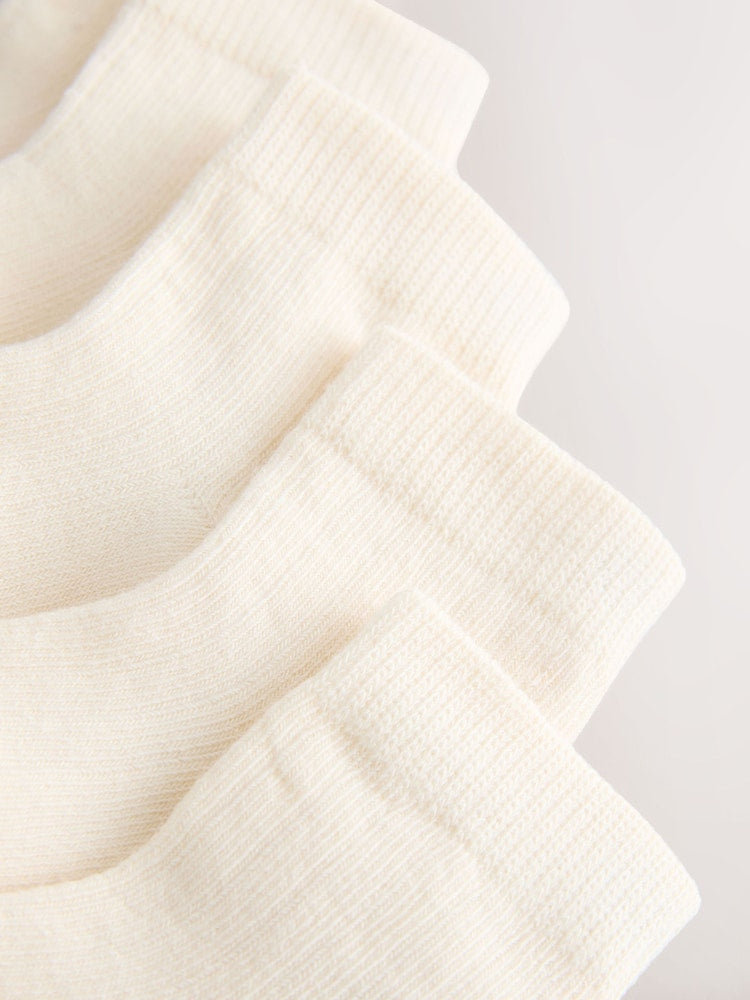 Cream Baby Socks 5 Pack - Size 50cm (First Size)