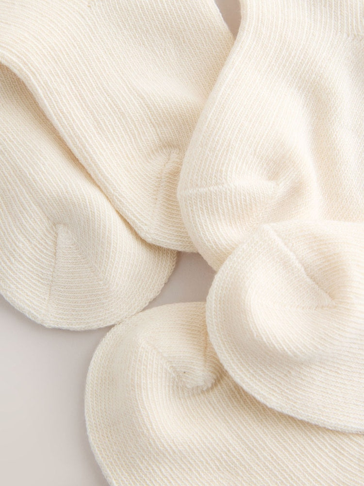 Cream Baby Socks 5 Pack - Size 50cm (First Size)
