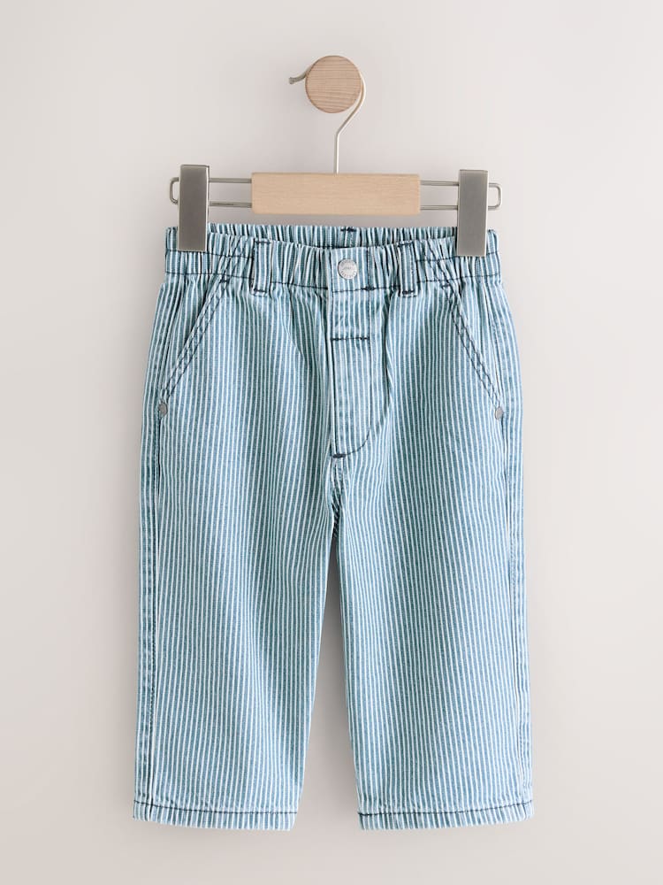 Blue/White Stripe Wide Fit Jeans (3mths-7yrs)