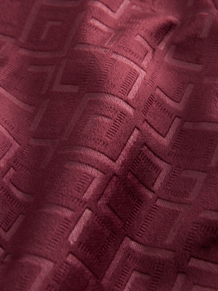 Burgundy Red Textured Velvet Blazer (3-16yrs)