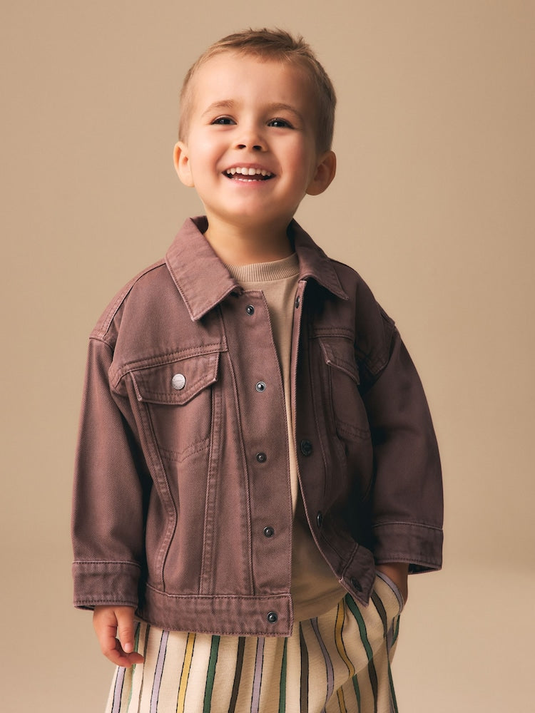 Brown Denim Western Jacket (3mths-10yrs)
