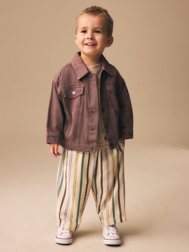 Brown Denim Western Jacket (3mths-10yrs)