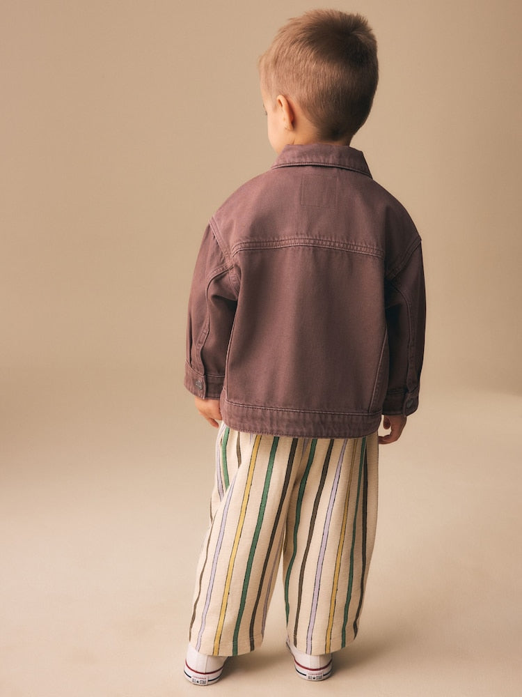 Brown Denim Western Jacket (3mths-10yrs)