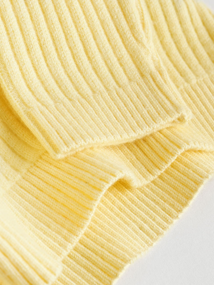 Yellow Baby Knitted Jumper and Leggings Set 2 Piece (0mths-3yrs)