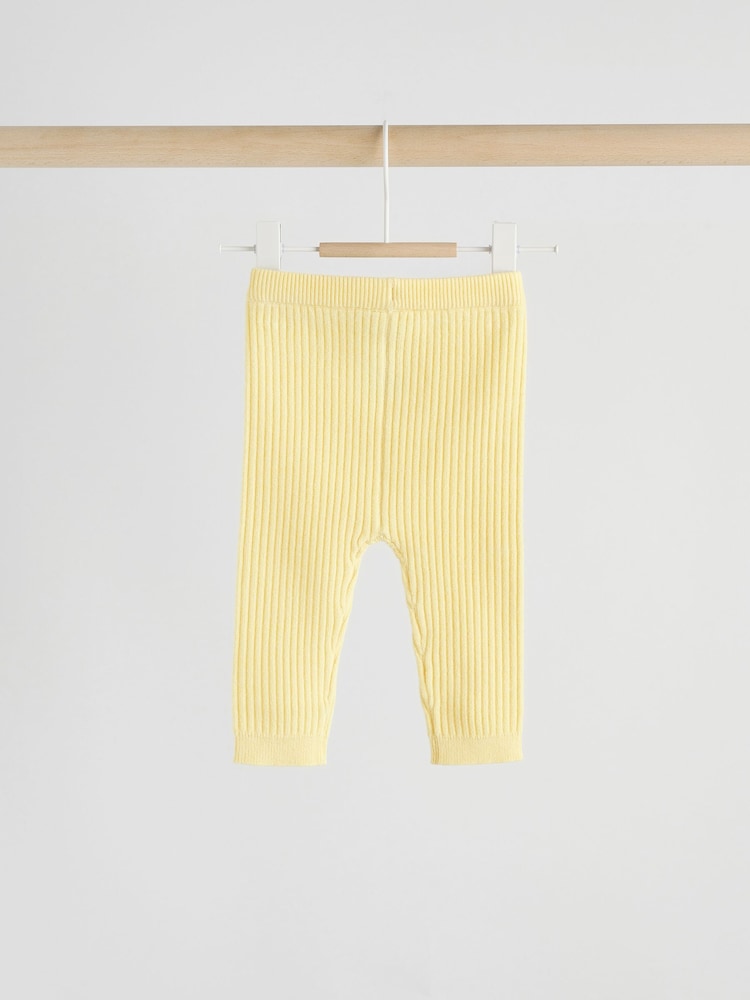 Yellow Baby Knitted Jumper and Leggings Set 2 Piece (0mths-3yrs)