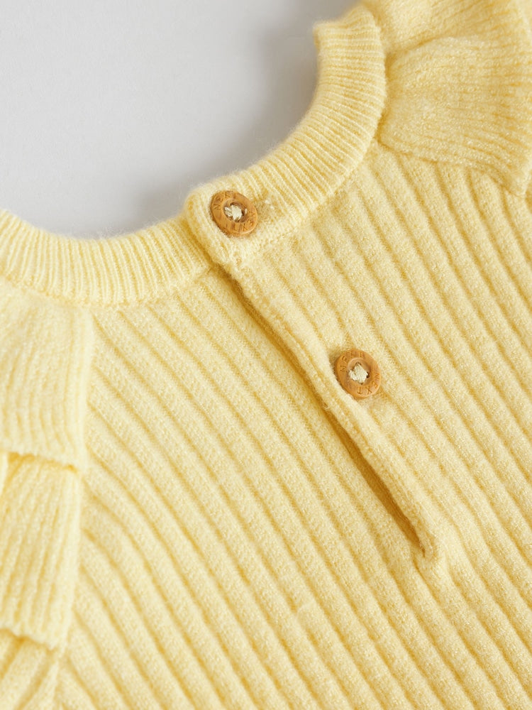 Yellow Baby Knitted Jumper and Leggings Set 2 Piece (0mths-3yrs)