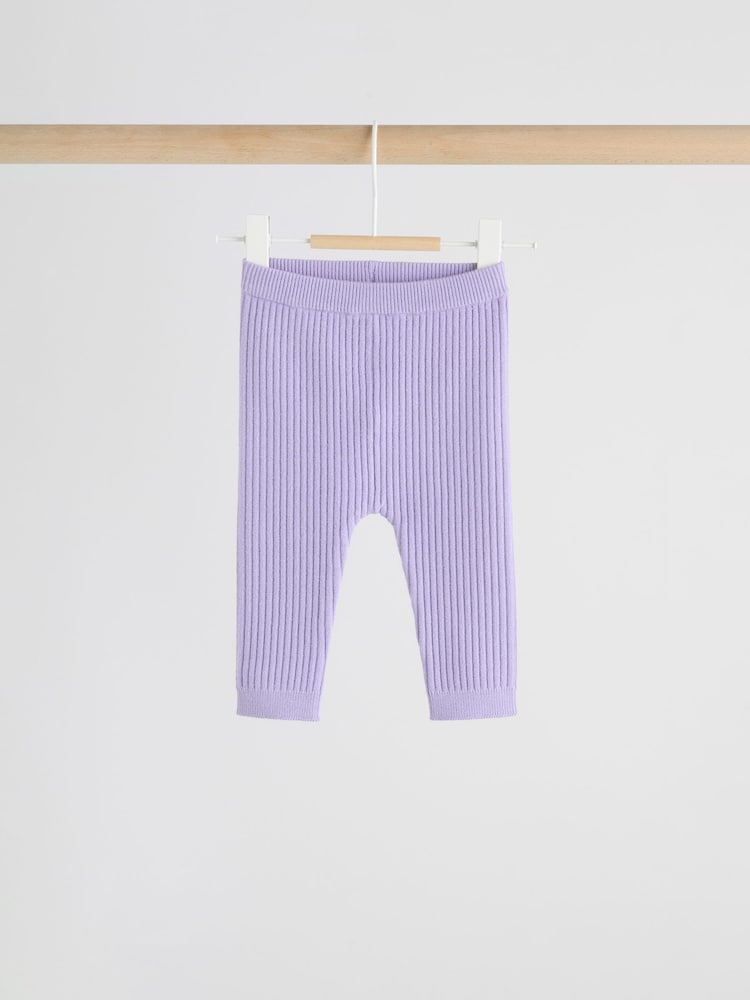 Purple Baby Knitted Jumper and Leggings Set 2 Piece (0mths-3yrs)
