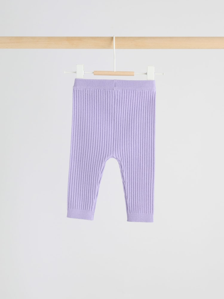 Purple Baby Knitted Jumper and Leggings Set 2 Piece (0mths-3yrs)