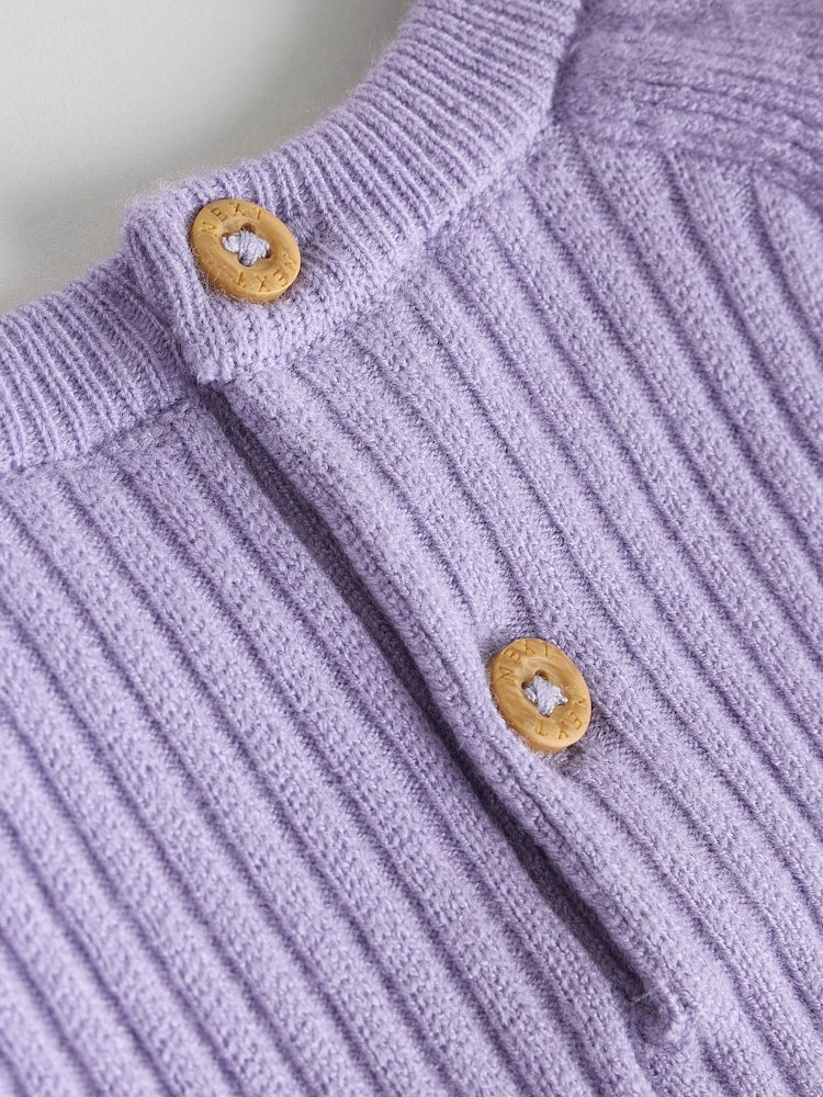 Purple Baby Knitted Jumper and Leggings Set 2 Piece (0mths-3yrs)