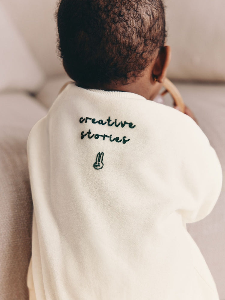 Ecru Baby Sweatshirt and Leggings 2 Piece Set (0mths-2yrs) (0mths-2yrs)