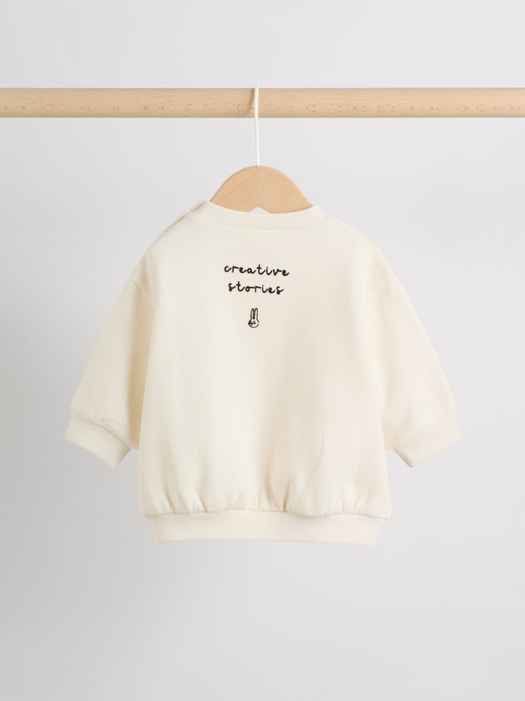 Ecru Baby Sweatshirt and Leggings 2 Piece Set (0mths-2yrs) (0mths-2yrs)