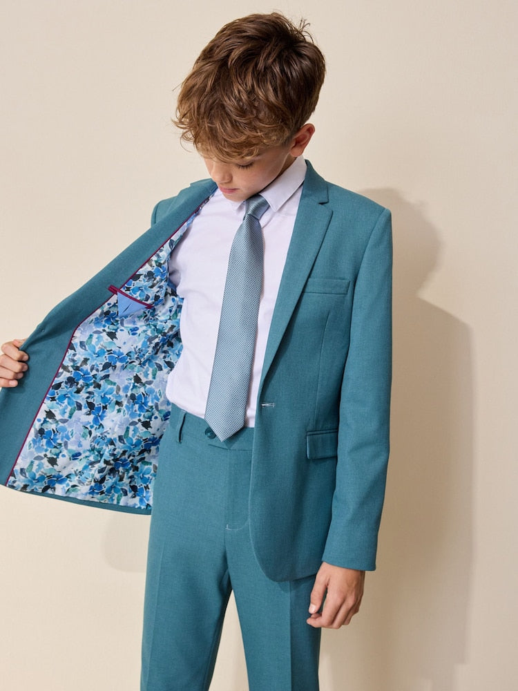 Teal Blue Suit Jacket (12mths-16yrs)