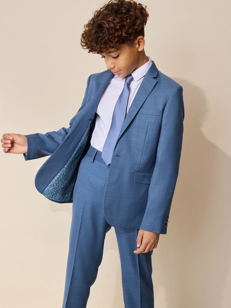 Blue Skinny Fit Suit Jacket (3-16yrs)