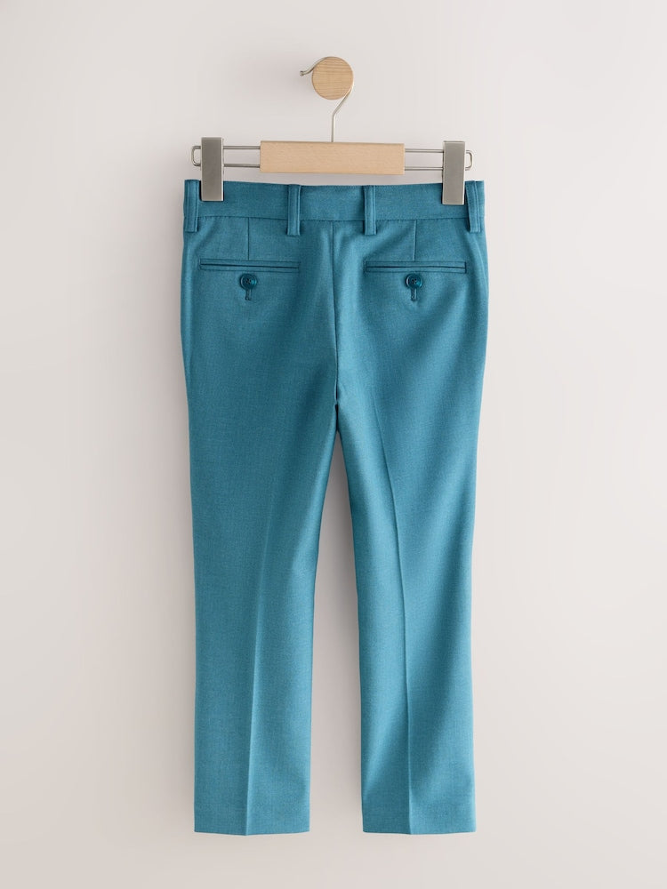 Teal Blue Suit Trousers (3-16yrs)