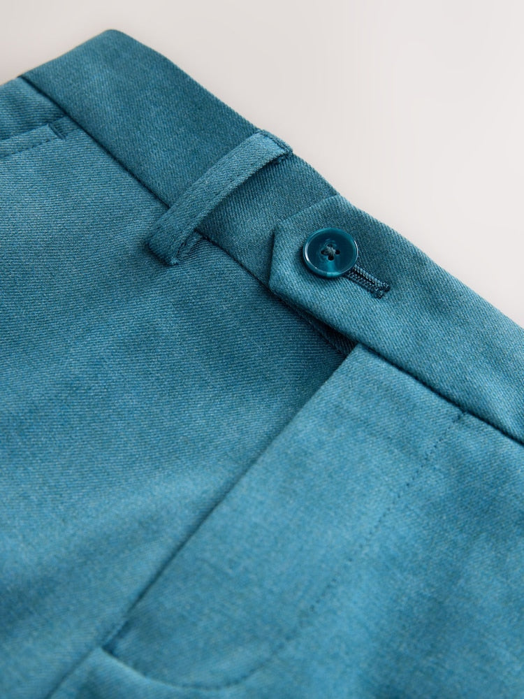 Teal Blue Suit Trousers (3-16yrs)