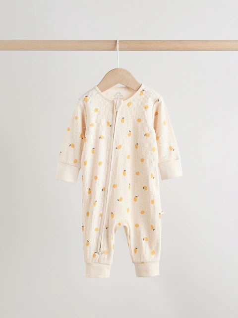 Lemon Yellow Baby Sleepsuits 3 Pack (0mths-3yrs)