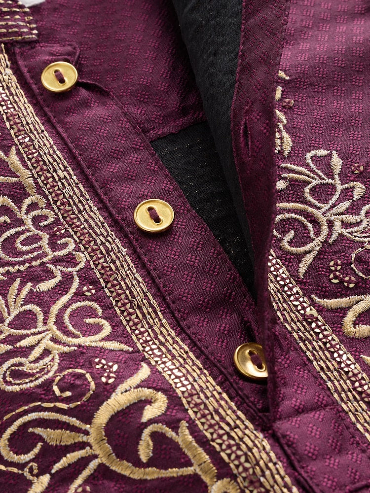 Burgundy Red Kurta Shirt (3mths-16yrs) (3mths-16yrs)