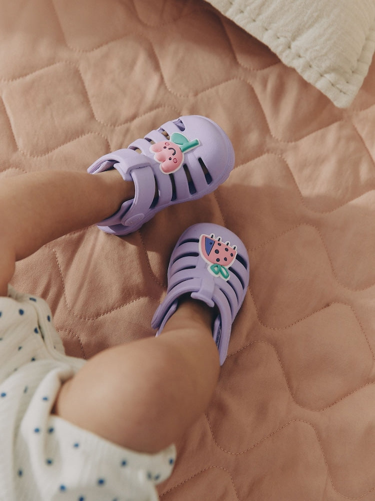 Lilac Purple Character EVA Fisherman Sandals (0-24mths) - Size Up To 3 Months (50 - 62cm)