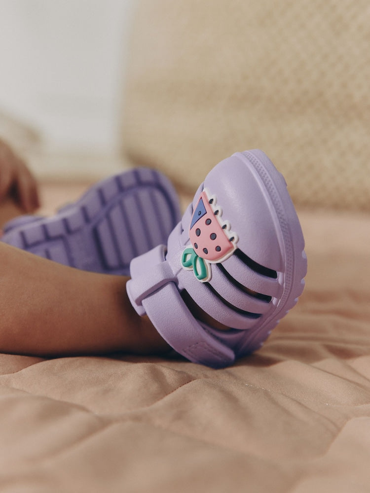 Lilac Purple Character EVA Fisherman Sandals (0-24mths) - Size Up To 3 Months (50 - 62cm)