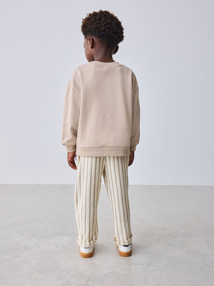 Baker by Ted Baker Sweatshirt and Striped Trousers Set