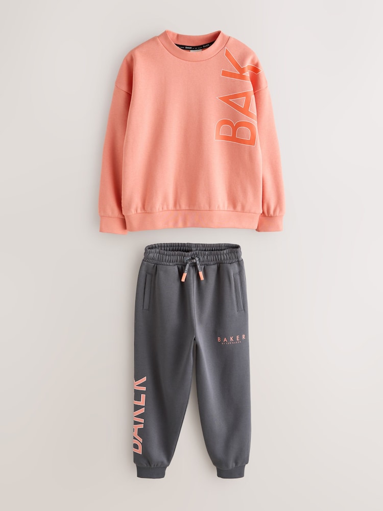 Baker by Ted Baker Oversized Graphic Sweatshirt and Joggers Set