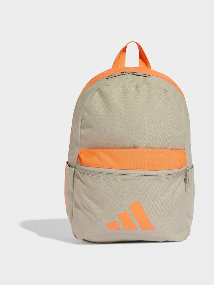adidas Brown 3 Bar Kids Backpack - Size One