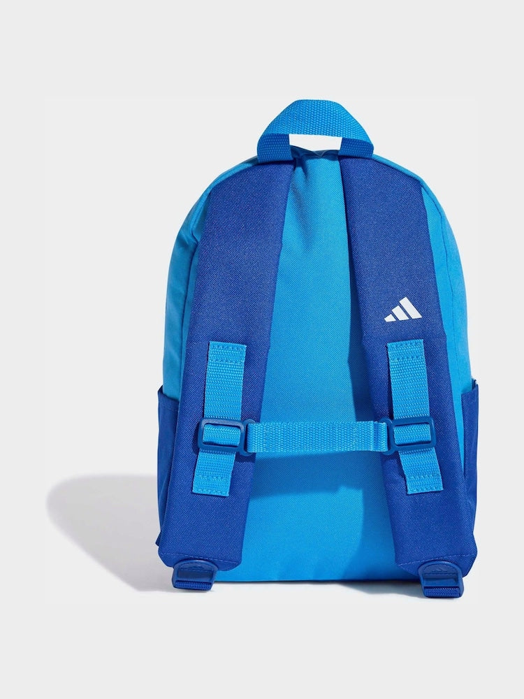 adidas Light Blue 3 Bar Kids Backpack - Size One