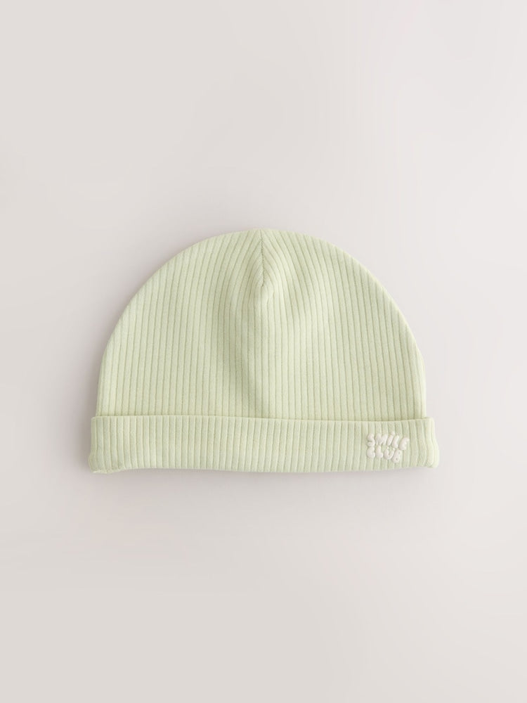 Green/Orange Baby Beanies 3 Pack (0-18mths)