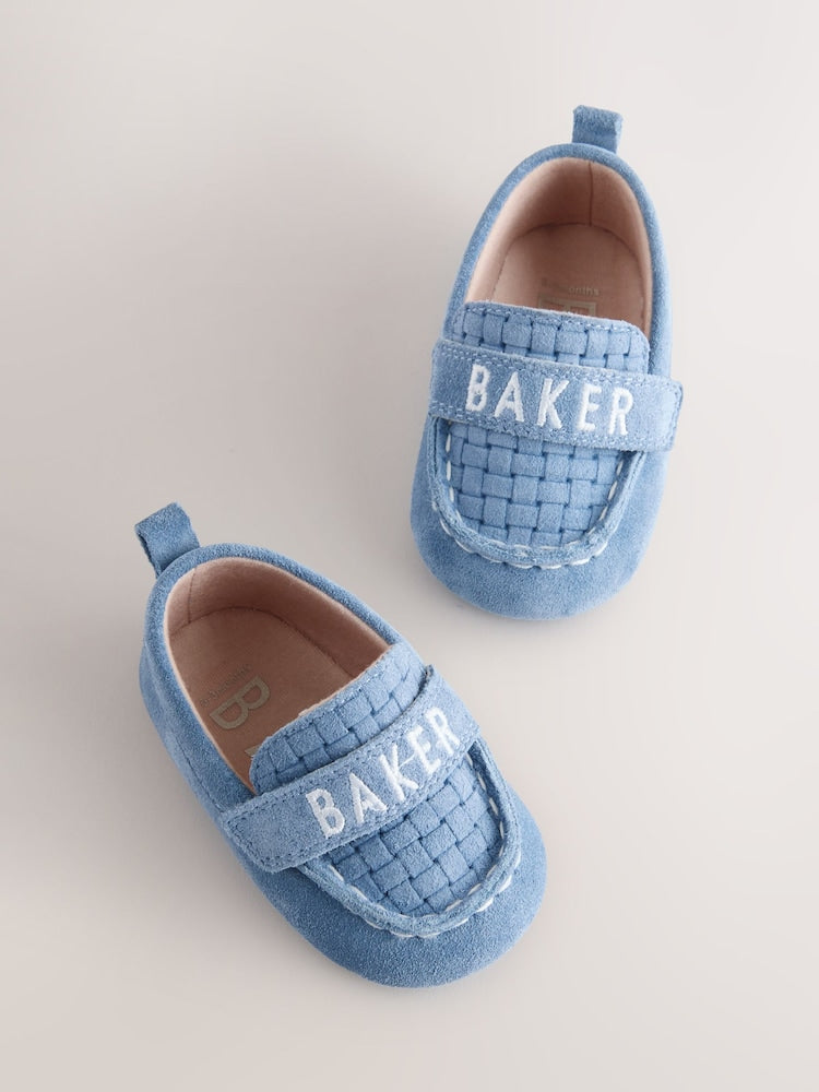 Baker by Ted Baker Baby Padders Loafers - Blue Weave / Up To 3 Months (50 - 62cm)