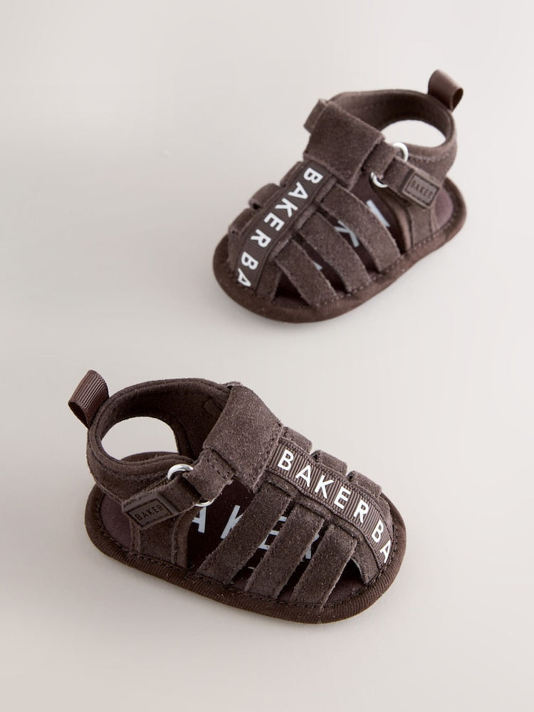 Baker by Ted Baker Baby Fisherman Padders Sandals - Chocolate / Up To 3 Months (50 - 62cm)