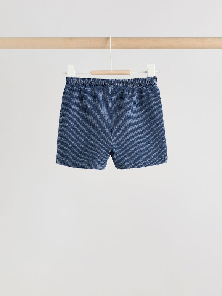 Blue Nautical Scene Top and Shorts Baby Set (0mths-2yrs)