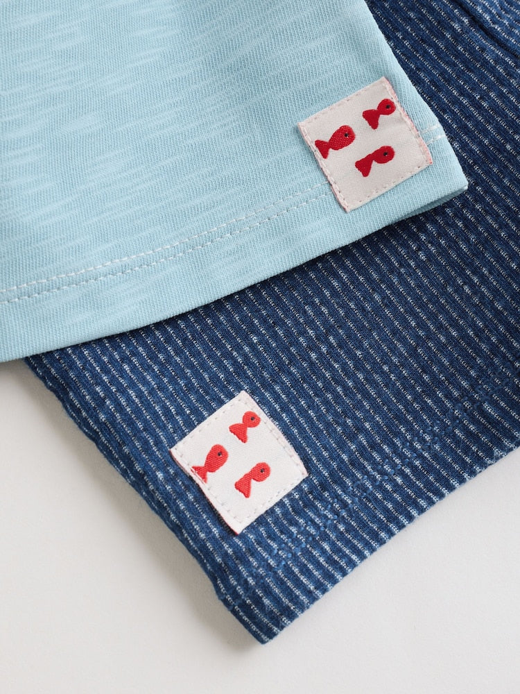 Blue Nautical Scene Top and Shorts Baby Set (0mths-2yrs)