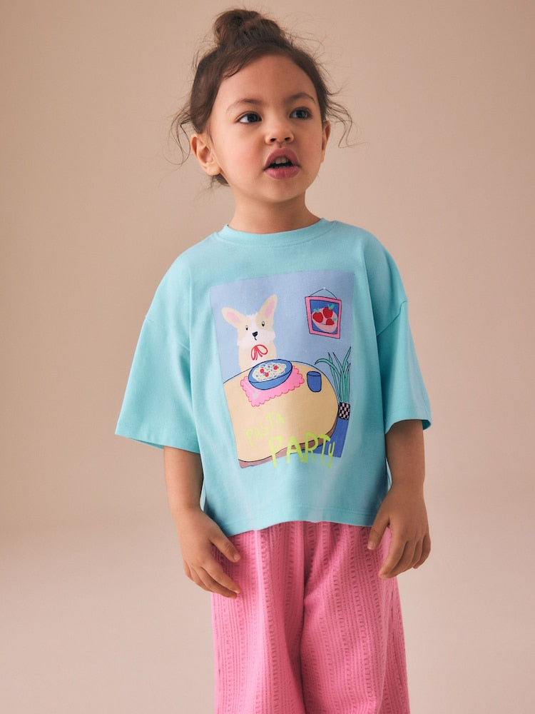 Blue Dog Short Sleeve T-Shirt (3mths-7yrs)
