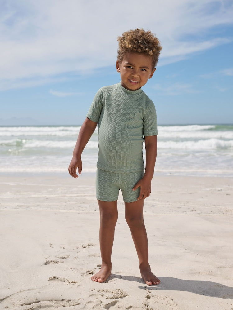 Green Textured Swim Set (3mths-7yrs)