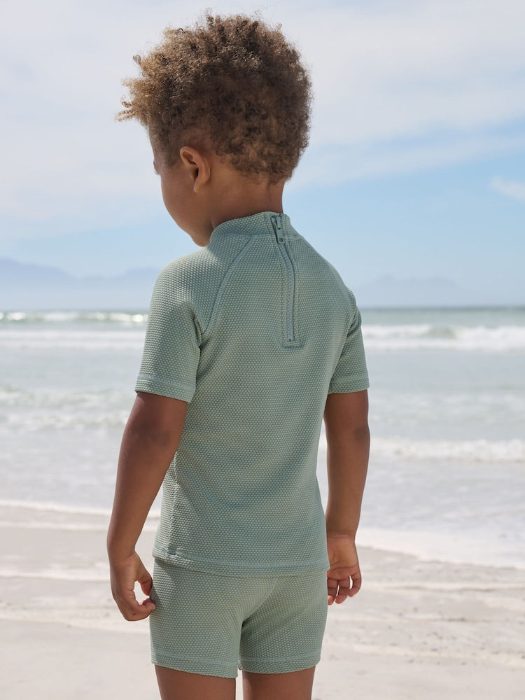 Green Textured Swim Set (3mths-7yrs)