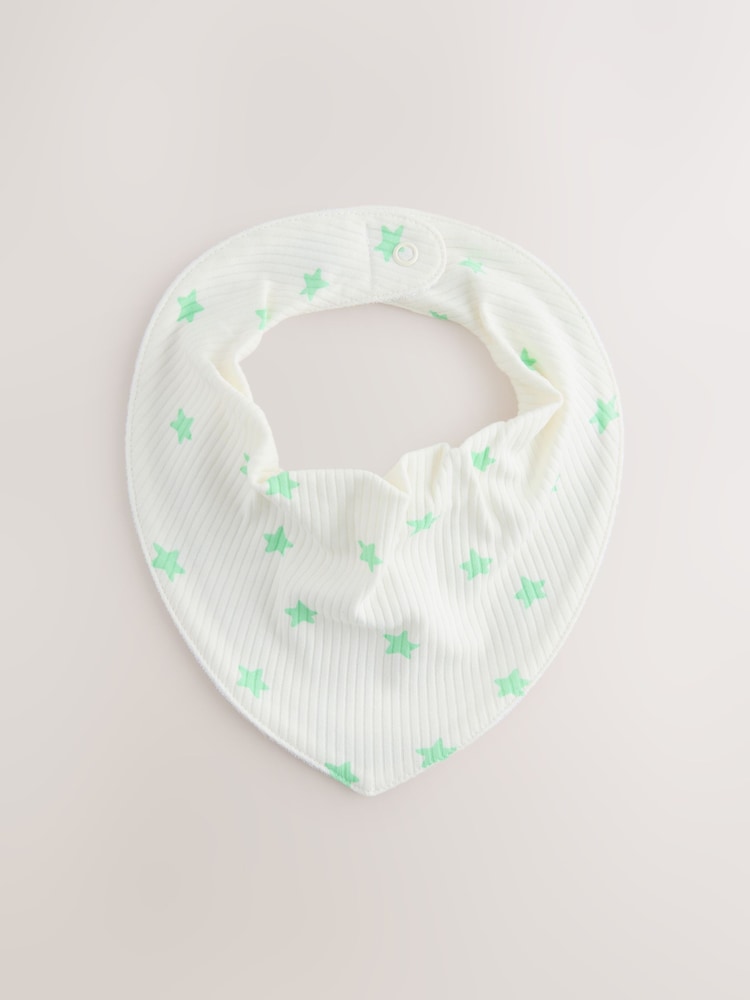 Blue/Green Baby Dribble Bibs 5 Pack