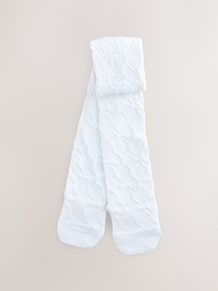 Baker by Ted Baker 3 Pack Occasion Embossed Multi Tights - Size 12-18 Months (80-86cm)