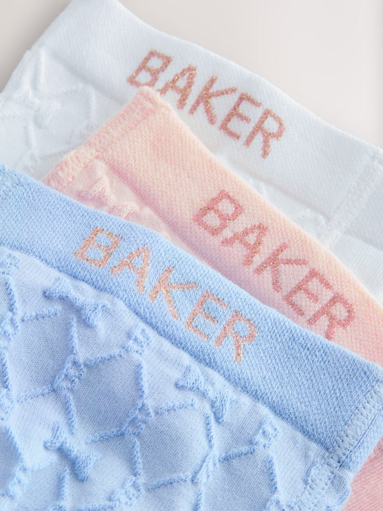 Baker by Ted Baker 3 Pack Occasion Embossed Multi Tights - Size 12-18 Months (80-86cm)