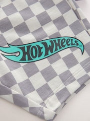 Lilac Purple Hot Wheels Check Short T-Shirt Set (9mths-8yrs) - Size 9-12 Months (74-80cm)