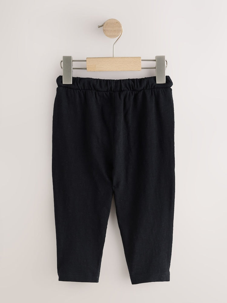 Black/ Navy Blue/ Grey Stripe Joggers 3 Pack (3mths-7yrs) - Size 3-6 Months (62-68cm)