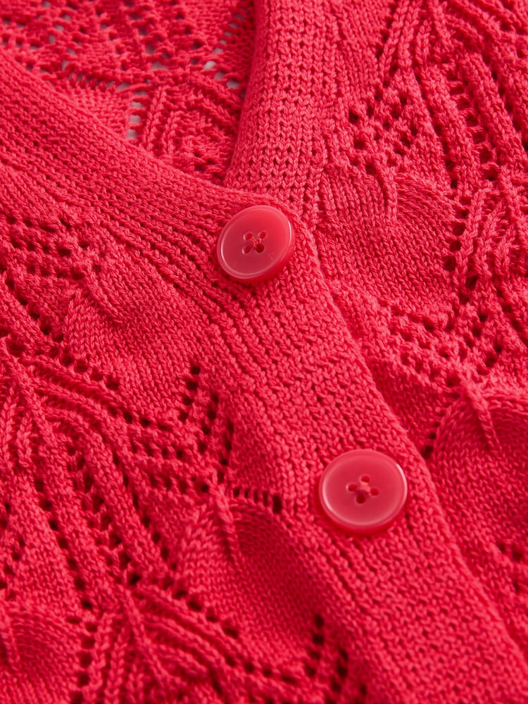 Red Knitted Cardigan (3-16yrs)