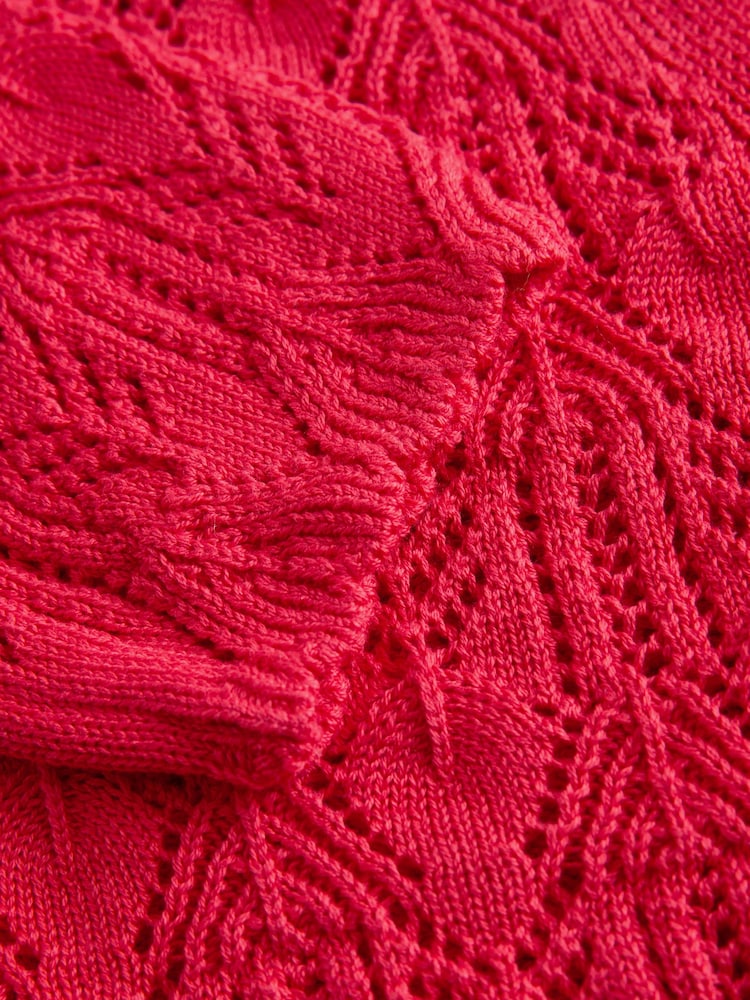 Red Knitted Cardigan (3-16yrs)