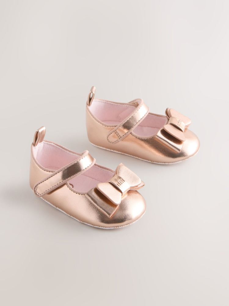 Baker by Ted Baker Padders Shoes With Bow - Size Up To 3 Months (50 - 62cm) - Padders