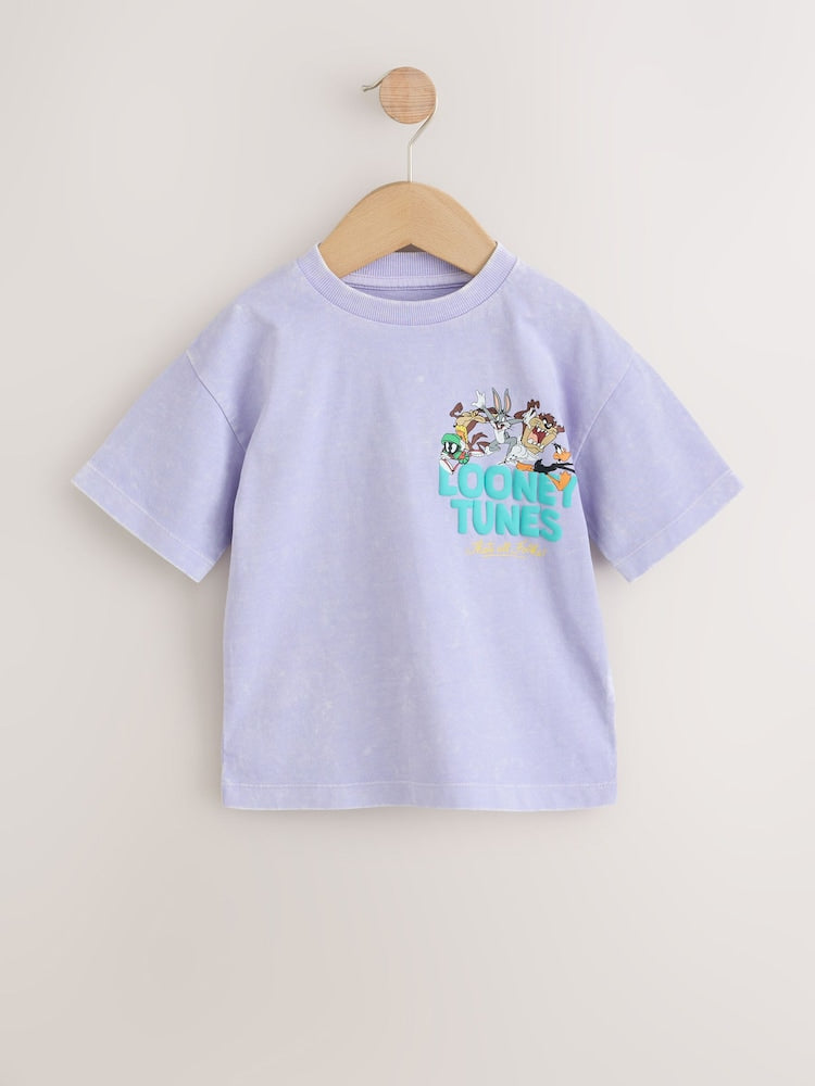 Purple Looney Tunes Short Sleeve T-Shirt (3mths-8yrs)