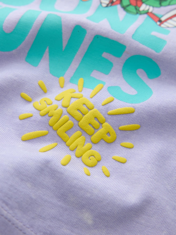 Purple Looney Tunes Short Sleeve T-Shirt (3mths-8yrs)