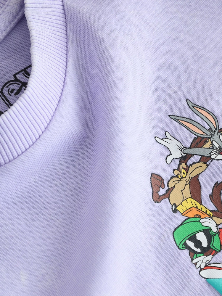 Purple Looney Tunes Short Sleeve T-Shirt (3mths-8yrs)