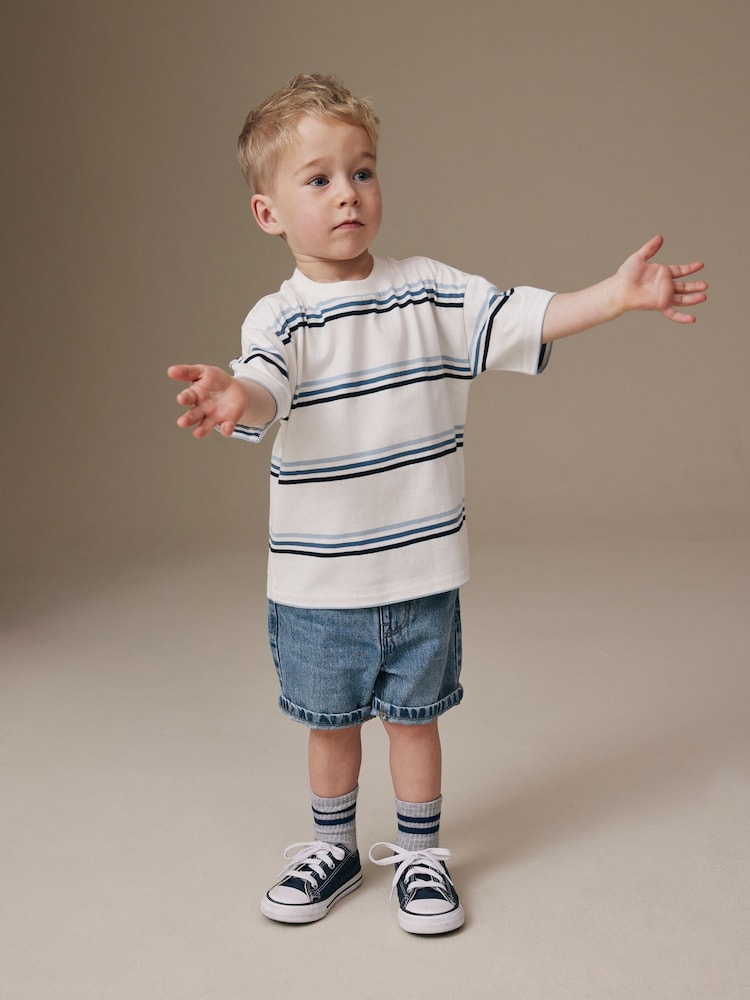 Mid Blue Denim Shorts (3mths-7yrs)