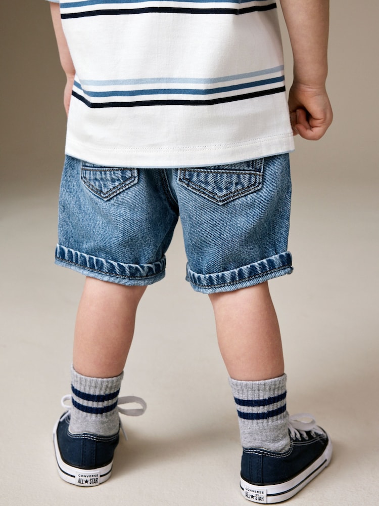 Mid Blue Denim Shorts (3mths-7yrs)