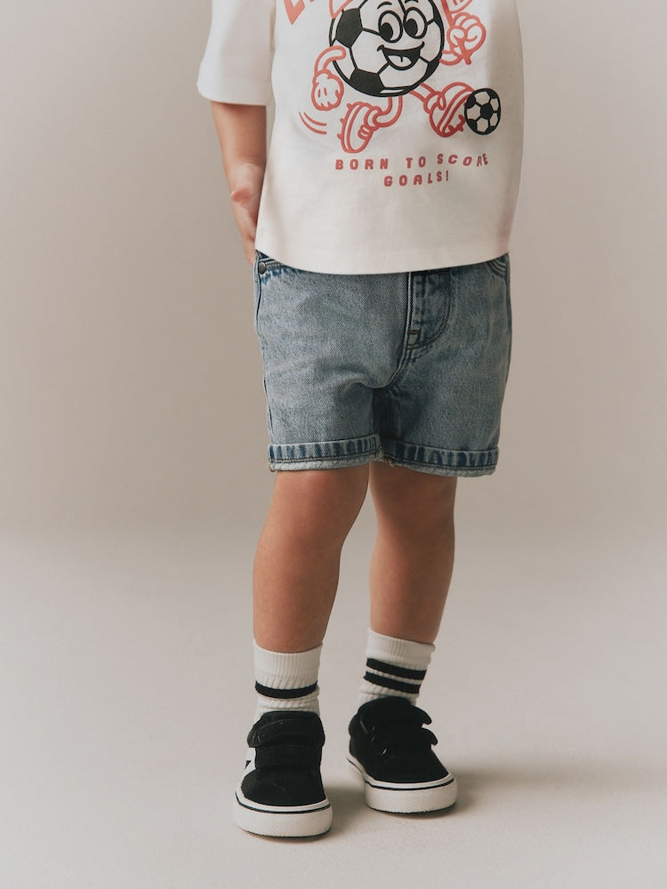 Light Blue Denim Shorts (3mths-7yrs)
