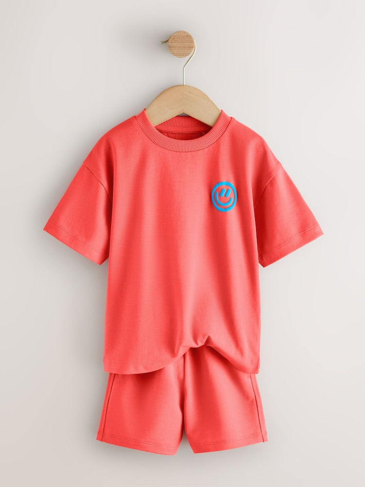 Coral/Aqua/Black Slogan
